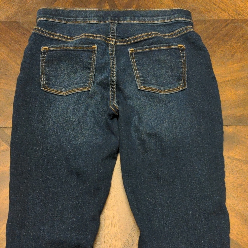 Old Navy Girls Skinny Jeans Size 10-12 Regular Dark Wash Pull-On Jeggings - Picture 8 of 12